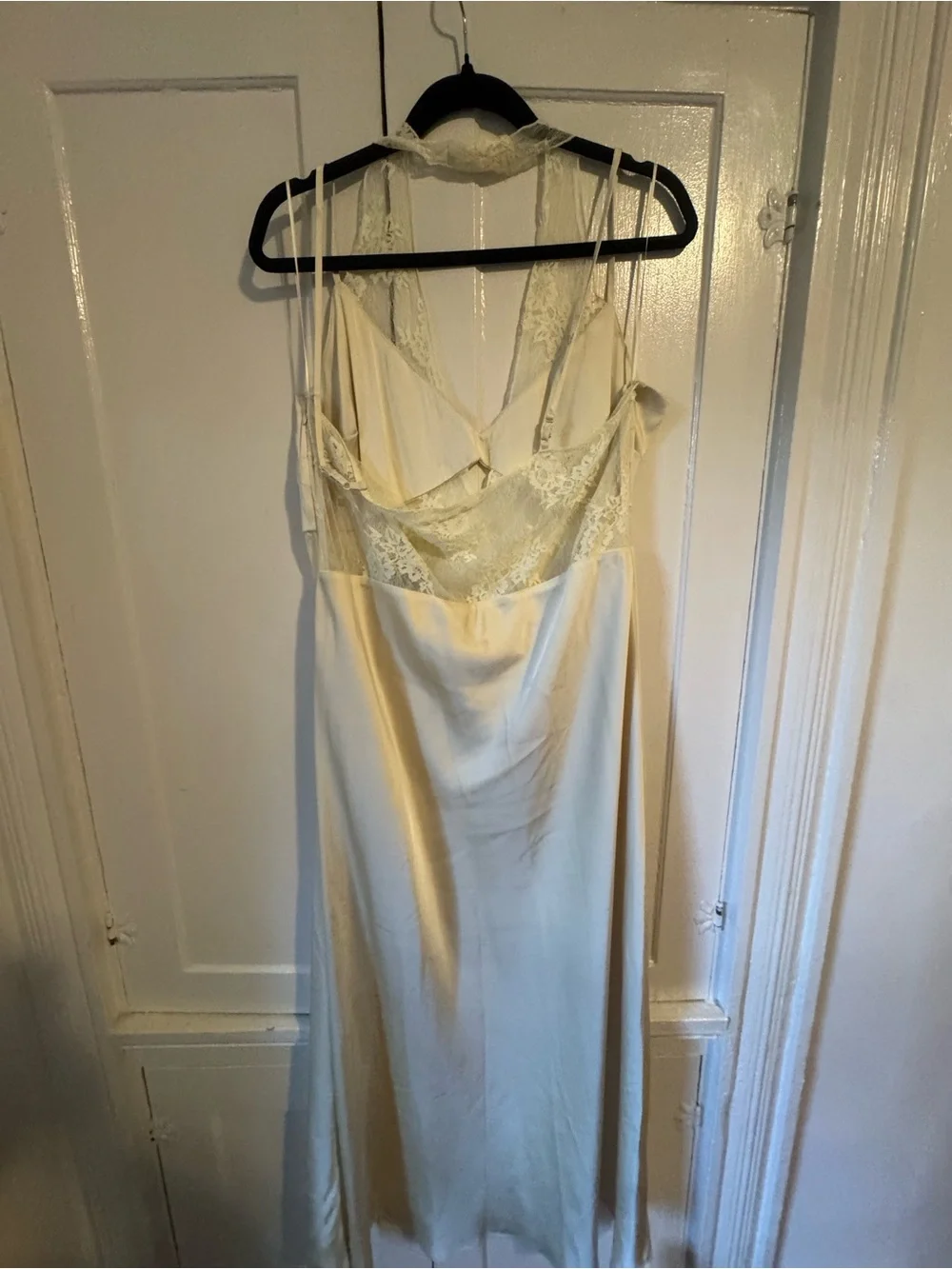 Abercrombie & Fitch Cream Lace Maxi Dress